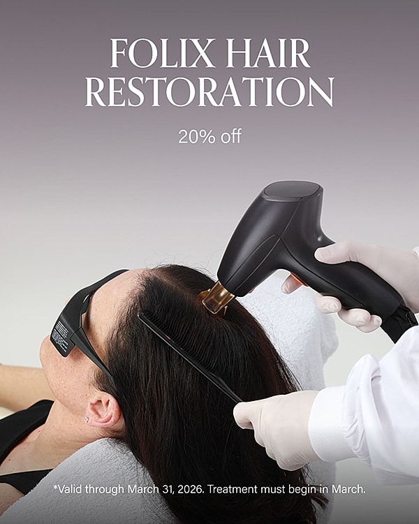 Folix Hair Restoration treatment in progress