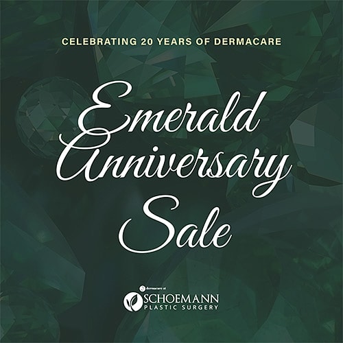 Emerald Anniversary Sale for Dermacare celebration